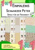 Vorschau - Stationenlernen - Einmaleins (1×1) – Schwarzer Peter zu allen Malreihen - Deckblatt
