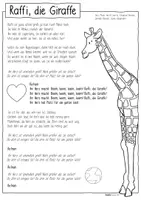 Vorschau - Arbeitsblätter - Raffi, die Giraffe - Material zum Lied / Giraffensprache (Koop mit HerrH) - Seite 3