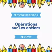Aperçu - Feuilles d'exercices - S1 Belgique - Opérations sur les entiers - Page de couverture