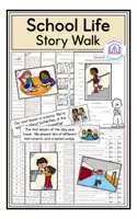 Aperçu - Feuilles d'exercices - School Life - Story Walk - Page de couverture
