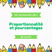 Aperçu - Apprentissages en autonomie - S1 Belgique - Proportionnalité et pourcentages - Page de couverture