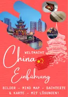 Vorschau - Arbeitsblätter - Weltmacht China - Einführung und Einstieg - Bilder, Mind Map, Sachtexte mit Lösungen (Klasse 8 9 10 11) - Deckblatt