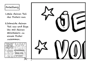 Vorschau - Arbeitsblätter - Kooperatives Klassenposter - Jeder von uns ein Star - Schuljahresanfang - Seite 2