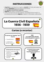 Vista previa - Juegos / Gamificación - La Guerra Civil -Juego CCSS - Historia 6º PRIM - Portada