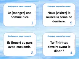 Aperçu - Apprentissages en autonomie - Le passé composé - 28 CÀT - Page de couverture