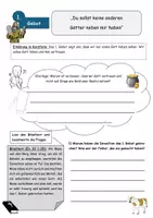 Vorschau - Arbeitsblätter - Materialpaket: Die 10 Gebote - Deckblatt