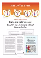 Vorschau - Arbeitsblätter - English as a World Language: Linguistic Imperialism and Cultural Homogenization - Deckblatt