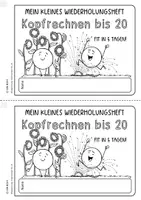Vorschau - Arbeitsblätter - Wiederholungsheft Kopfrechnen ZR 20 (Plus und Minus) - Seite 2