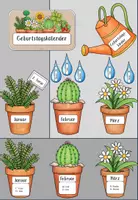 Vorschau - Bildkarten - Geburtstagskalender - Pflanzen - Seite 2