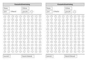 Vorschau - Arbeitsblätter - Konzentration - Trainingsmaterial zur Kompetenzförderung - Seite 1