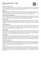Vorschau - Arbeitsblätter - Harry S. Truman (1945 - 1953) - Deckblatt