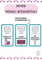Vista previa - Juegos / Gamificación - DOMINÓ DE LOS MÉTODOS ANTICONCEPTIVOS - Portada