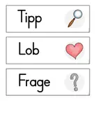 Vorschau - Bildkarten - Feedback / Rückmeldung geben (Kärtchen, Fächer, Tafelmaterial) - Seite 1