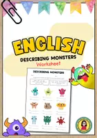 Vorschau - Arbeitsblätter - Describing Monsters Worksheet | has got - is | Body Parts - Deckblatt