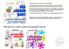 förhandsvisning - Res jorden runt och lär om 33 länder – Skriv och rita - sida 1