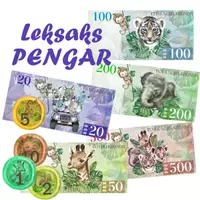 förhandsvisning - Leksakspengar med Djungeltema - försättsblad
