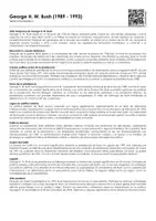 Vista previa - Hojas de trabajo - George H. W. Bush (1989 - 1993) - Portada