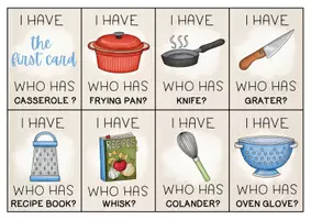 Aperçu - Jeux - Cooking and Baking I HAVE... WHO HAS? - Page 3
