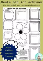 Vorschau - Arbeitsblätter - Heute bin ich achtsam (Gefühle & Selbstwirksamkeit) - Deckblatt