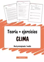 anteprima - Esercizi - Vocabulario: Clima (teoría básica + ejercicios) - Pagina di copertina