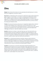 anteprima - Esercizi - Vocabulario: Clima (teoría básica + ejercicios) - Pagina 1