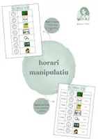 Vista previa - Refuerzo / NEE / Materiales de apoyo - Horari manipulatiu amb pictogrames - Portada