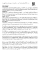 Aperçu - Feuilles d'exercices - Les présidents les plus importants de l'histoire des États-Unis - Page de couverture