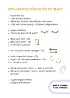 Vorschau - Arbeitsblätter - Entspannungsübung: Augenentspannung - Seite 1