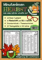 Vorschau - Arbeitsblätter - Lesetraining Klasse 3/4: Minutenlesen „Herbst" - Deckblatt