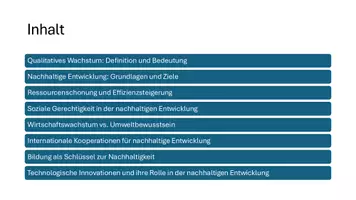 Vorschau - Präsentationen/Tafelbilder - Qualitatives Wachstum und nachhaltige Entwicklung in Europa und der Welt - Präsentation - Seite 3