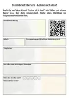 Vorschau - Arbeitsblätter - Mithilfe von Videos online Berufe kennenlernen - Seite 1