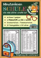 Vorschau - Arbeitsblätter - Lesetraining Klasse 3/4: Minutenlesen „Schule" - Deckblatt