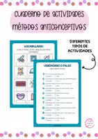 Vista previa - Hojas de trabajo - CUADERNO DE ACTIVIDADES SOBRE MÉTODOS ANTICONCEPTIVOS - Portada