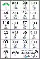 Vorschau - Spiele - Domino großes Einmaleins 11er-Reihe Dinos - Seite 2