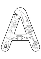 Vorschau - Mal- und Bastelvorlagen - Buchstabenpuzzle | Buchstaben von A-Z | Buchstabeneinführung | Deutsch 1. Klasse - Seite 1