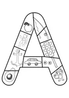 Vorschau - Mal- und Bastelvorlagen - Buchstabenpuzzle | Buchstaben von A-Z | Buchstabeneinführung | Deutsch 1. Klasse - Seite 2