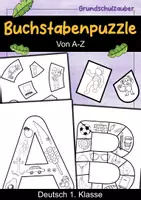 Vorschau - Mal- und Bastelvorlagen - Buchstabenpuzzle | Buchstaben von A-Z | Buchstabeneinführung | Deutsch 1. Klasse - Deckblatt