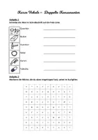 Vorschau - Arbeitsblätter - Arbeitsblatt lange und kurze Vokale - Deckblatt