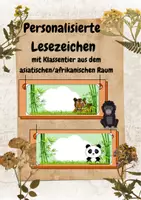 Vorschau - Anderer Materialtyp - Personalisierte Lesezeichen-Tiere aus aller Welt - Seite 1