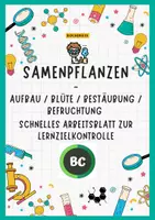 Vorschau - Stundenentwürfe - Samenpflanzen: Blüte / Bestäubung / Befruchtung - Arbeitsblatt Wiederholung - Deckblatt