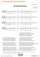 Vista previa - Unidades / Secuencias / Situaciones de Aprendizaje - Au clair de la lune - Acompañamiento con instrumentos Orff - página 3