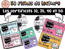 Aperçu - Apprentissages en autonomie - Trousse de lecture comprenant 50 fiches avec questions - Page 3