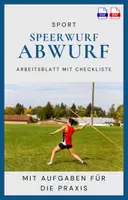 Vorschau - Arbeitsblätter - Speerwurf - Arbeitsblatt zum Abwurf - Inklusive Checkliste zum Abwurf - Deckblatt