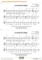 Vista previa - Unidades / Secuencias / Situaciones de Aprendizaje - La canción de la alegría - "Freude schoener Goetterfunken" - Paquete de materiales - Creación de música en clase - página 3