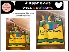 Aperçu - Feuilles d'exercices - J'apprends le nom des couleurs Bricolage pédagogique - Page 1