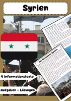 Vorschau - Arbeitsblätter - Syrien Krieg Geschichte: Fließtexte, Merke-Text, Aufgaben - Deckblatt
