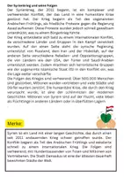 Vorschau - Arbeitsblätter - Syrien Krieg Geschichte: Fließtexte, Merke-Text, Aufgaben - Seite 2