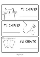 anteprima - Materiale di supporto/inclusione - Segnaposto degli animali, accoglienza in classe - Pagina di copertina