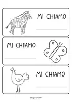 anteprima - Materiale di supporto/inclusione - Segnaposto degli animali, accoglienza in classe - Pagina 2