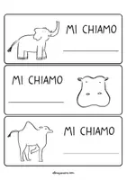 anteprima - Materiale di supporto/inclusione - Segnaposto degli animali, accoglienza in classe - Pagina 3
